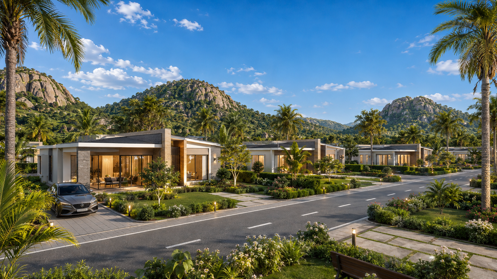 High rental income cottages on farmland plots near Nandi Hills Bangalore